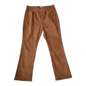 Old Navy Rust Orange Corduroy High Rise Kicker Boot Cut Flare Pants